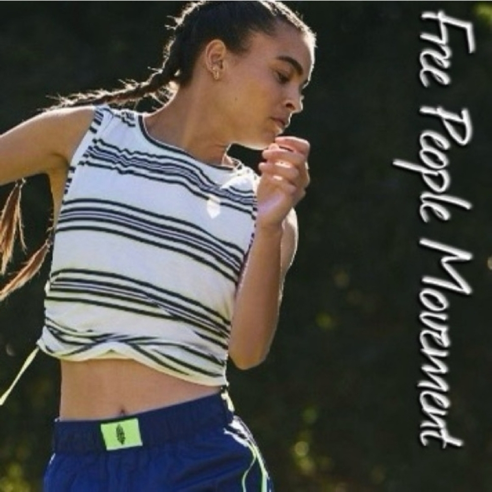 NWT FP Movement Tempo Sport Mode Printed Muscle Tee